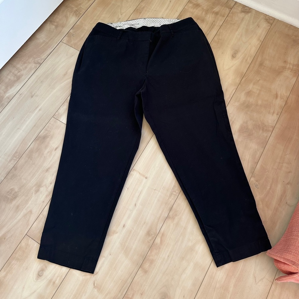 Talbots Black Perfect Crop 16W